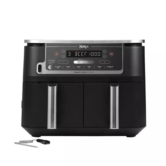 Ninja Foodi MAX Dual Zone Air Fryer  [AF451UK] with Smart Cook System & Probe