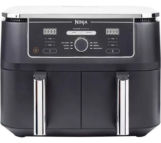 Ninja AF400UK Foodi MAX Dual Zone Air Fryer 6 Functions 9.5L + 2 Year Warranty